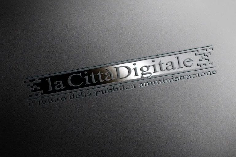 La Città Digitale brand logo design seuqel