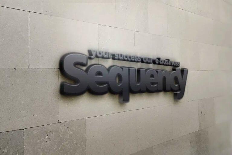Sequency graphic brand logo design sequel